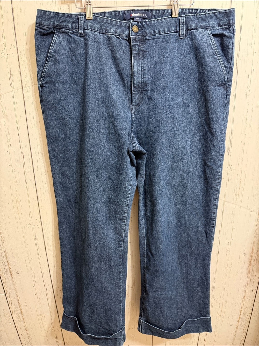 Denim 24/7 Cuffed Straight Jeans